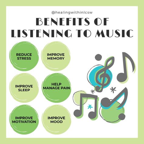 Benefits of music therapy Infographic Instagram, Music Therapy Interventions, Music Therapy Activities, Benefits Of Music, Instagram Infographic, Elderly Health, Therapy Questions, Creative Arts Therapy, Power Of Music