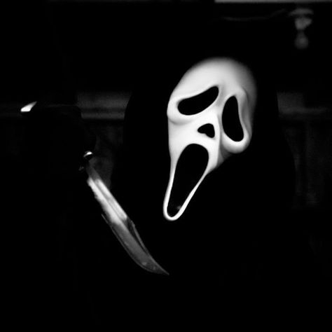 A Ghost, Scream, Ghost, Mask, Black And White, White, Black