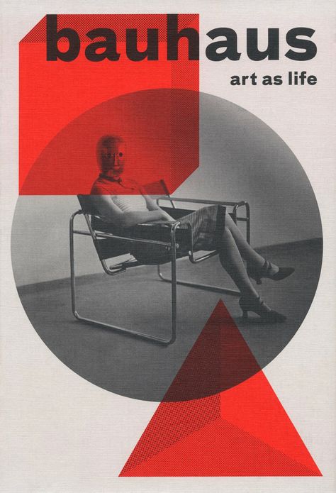 Bauhaus - Art as Life on Behance Mixing Furniture Styles Living Room, Bauhaus Graphic Design, Bauhaus Band, Bauhaus Movement, Text Poster, Bauhaus Art, Bauhaus Poster, Bauhaus Style, Josef Albers