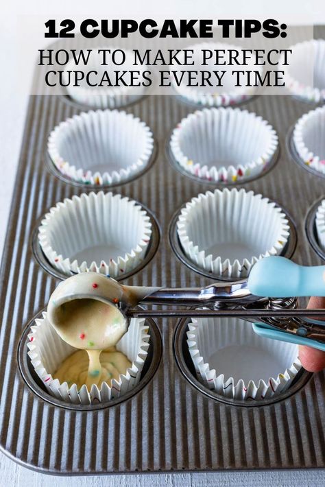 Iced Cupcakes Ideas, Perfect Cupcake Frosting, Baking Cupcakes Tips, How To Frost A Cupcake For Beginners, How To Frost Cupcakes Without Tips, How To Make The Perfect Cupcake, How To Ice A Cupcake, How To Make Perfect Cupcakes, Cupcake Tips And Tricks