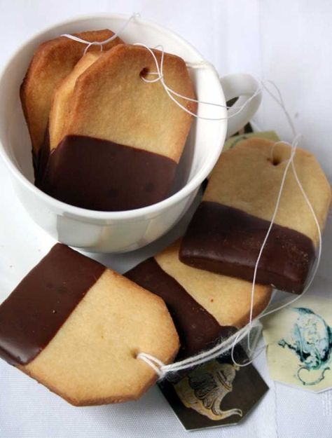 Tea Bag Biscuits | In the Cup Tea Bag Cookies, Mousse Au Chocolat Torte, Tea Party Cookies, Homemade Biscuits Recipe, Tea Biscuits, Tea Cookies, Homemade Biscuits, Biscuit Cookies, Biscuit Recipe