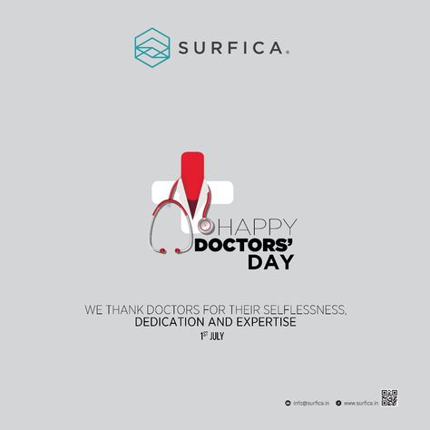 We thank doctors for their selflessness, dedication and expertise National Doctors' Day..! #Surfica #Laminates #Luxury #Interior #Design #National #Doctors #Day Creative Doctors Day Poster, Doctors Day Social Media Post, Doctor Day Post, National Doctors Day Creative Ads, National Doctors Day Poster, Doctor Day Poster Design, Doctors Day Creative Ads, Doctors Day Poster, Hospital Ads