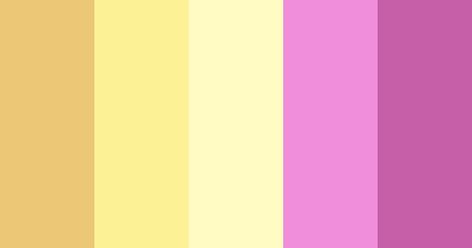 Hexadecimal Color, Pink Color Palette, Pink Names, Pink Color Schemes, Color Palette Pink, Colors Palette, Magenta Pink, Yellow And Pink, Pastel Yellow