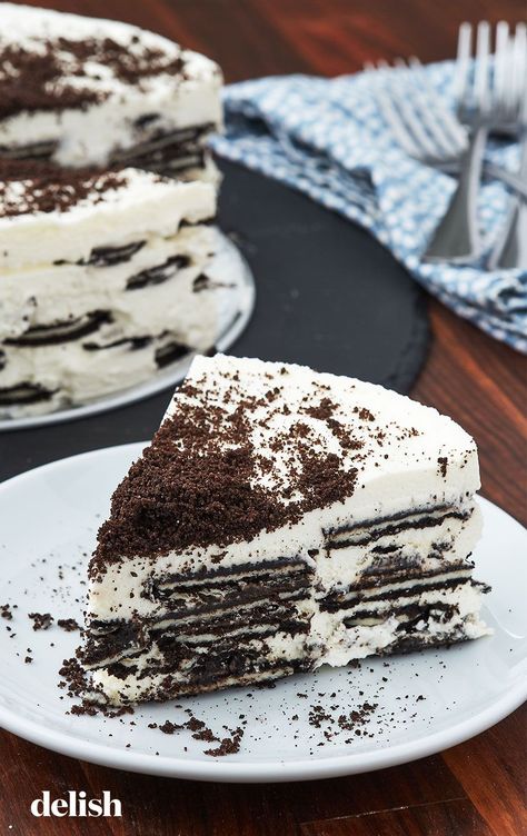 This Magical Icebox Cake Has Only 4 IngredientsDelish Tort Recipes, Ice Box Cakes, Instant Banana Pudding, Ice Box Cake, Icebox Cakes, Fourth Of July Cakes, Icebox Cake Recipes, Box Cakes, Make Ahead Desserts