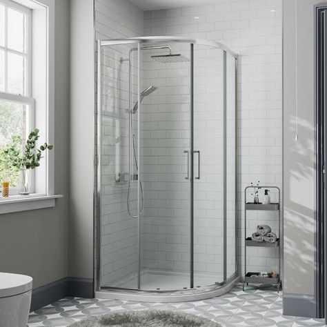 Hinged Shower Door, Bathroom Shower Panels, Quadrant Shower Enclosures, Quadrant Shower, Towel Radiator, Bathroom Suites, Sliding Shower Door, Radiator Cover, Shower Routine