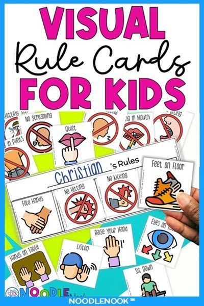 Visual rule cards can transform your classroom from chaos into order. I swear! Find out how they work and why they're a game-changer for students with special needs. Plus, discover helpful steps to implement them effectively. Check out this post on Visual rule cards for kids with special needs! No Hitting Visual, Visuals For Special Education, Behavior Visuals, Preschool Classroom Layout, Classroom Visuals, Special Needs Teacher, Conscious Discipline, Rules For Kids, Visual Supports