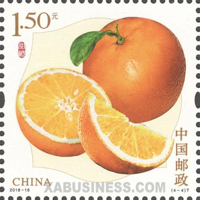 2018-18 Fruits (3) - China Stamps Orange Icons:), Postage Stamp Design, Fruit Icons, Postcard Stamps, Postage Stamp Art, 2000s Aesthetic, Orange Aesthetic, Stamp Printing, Vintage Postage