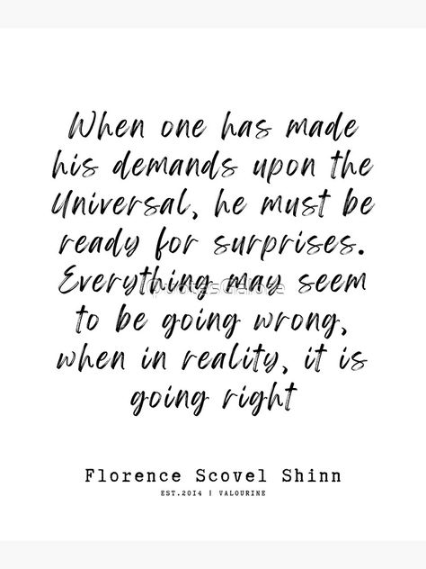 "28 Florence Scovel Shinn Quotes 220712 Everything may seem to be going wrong, when in reality, it is going right" Canvas Print by QuotesGalore | Redbubble Florence Scovel Shinn Quotes, Florence Shinn, Woo Girl, Bible Board, Florence Scovel, Spiritual People, Bob Proctor, Inspirational Sayings, No Game No Life