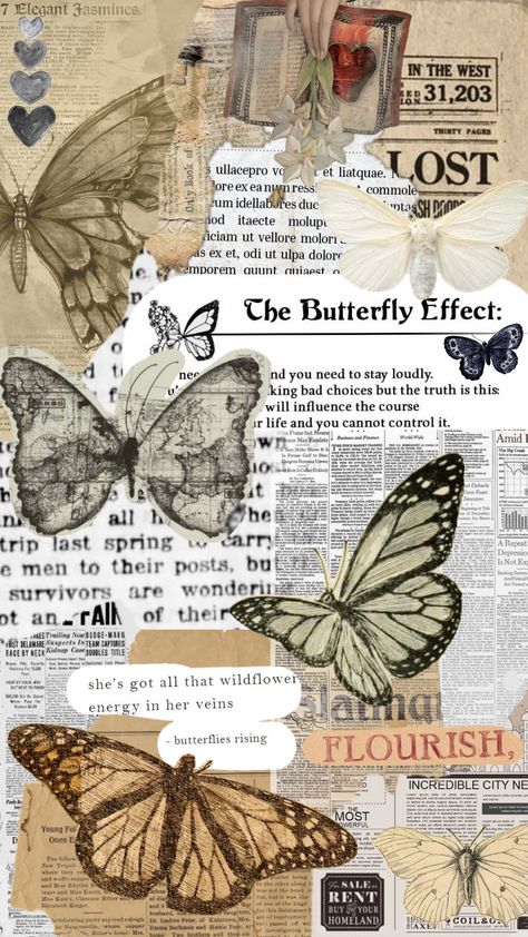 #butterflies #newspaper Scrapbook Paper Designs, Newspaper Background, Stylist Tattoos, Butterfly Effect, Can Crafts, Cute Backgrounds, Backgrounds Desktop, Travel Inspo, Creative And Aesthetic Development