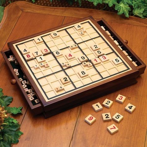 Sudoku Game Board, $34.99 | 23 Clever Gifts That Will Make Everyone On Your List Smarter Sudoku Board, Wooden Board Game, Labyrinth Game, Canadian Gifts, Wooden Board Games, Wood Games, Challenging Games, Sudoku Puzzles, Smart Gift