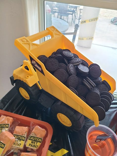 Dirty Third Birthday, 3rd Construction Birthday Party, Dirty 3rdy Party, Construction Bday Party, Excavator 3rd Birthday Party, Construction Themed Birthday Cake, Construction Second Birthday Party, Construction Birthday Party Diy, Im Two And Digging It Party