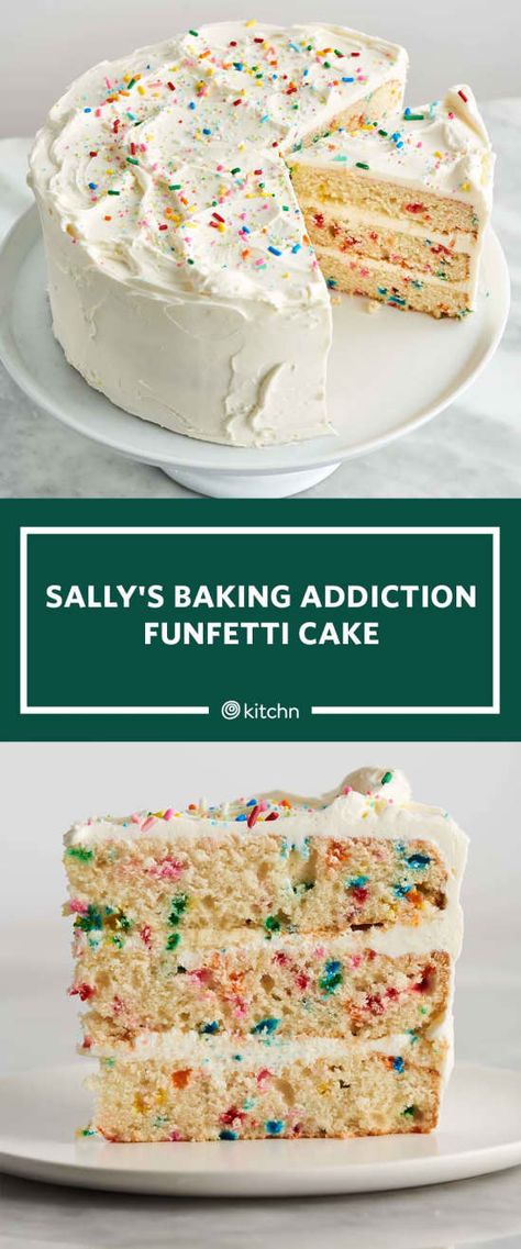 Post Image Funfetti Layer Cake, Confetti Cake Recipes, Dessert Corner, Health Dessert Recipes, Toddler Birthday Cakes, Cake Recipes For Kids, Sally's Baking, Layer Cake Recipes, Confetti Cake