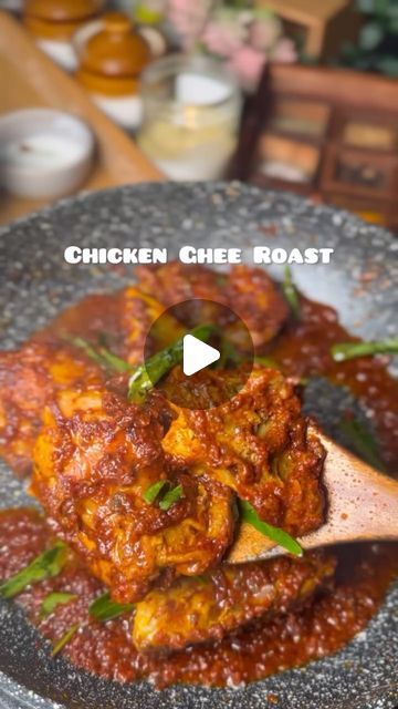 Alysha🥂 on Instagram: "Chicken Ghee Roast
INGREDIENTS
* 1/2 kg chicken
* 1/4 cup ghee
* 1 tsp jaggery syrup
* 2 sprigs curry leaves
For the marinade
* 1/2 lemon juice
* 2tbsp curd
* 1/4 tsp turmeric powder
* Salt to taste
For the masala (to be ground)
* 5 Kashmiri chillies
* 5 peppercorns
* 1/2 tbsp coriander seeds
* 1/4 tsp cumin seeds jeera
* 1/4 tsp fenugreek seeds methi ( roast for 5
minutes
* 6 garlic cloves
* 1 small size tamarind soaked in 2 spoons of water
masala chicken, chicken recipe, recipes, nonveg, chicken awesome, dinner ideas, dinner recipes, date #chickenrecipes #chickendinner #indianfood #trending #easyrecipes #recipe #bhunachicken #chickenmasala #chickenrecipes #chickenlover #nonveg #foodreels #reels #trending #viral #explorepage #explorepagereels #like #chicken #curry Jaggery Syrup, Chicken Ghee Roast, Ghee Roast, Indian Chicken, Chicken Masala, Cumin Seeds, Turmeric Powder, Fenugreek Seeds, Chicken Lovers