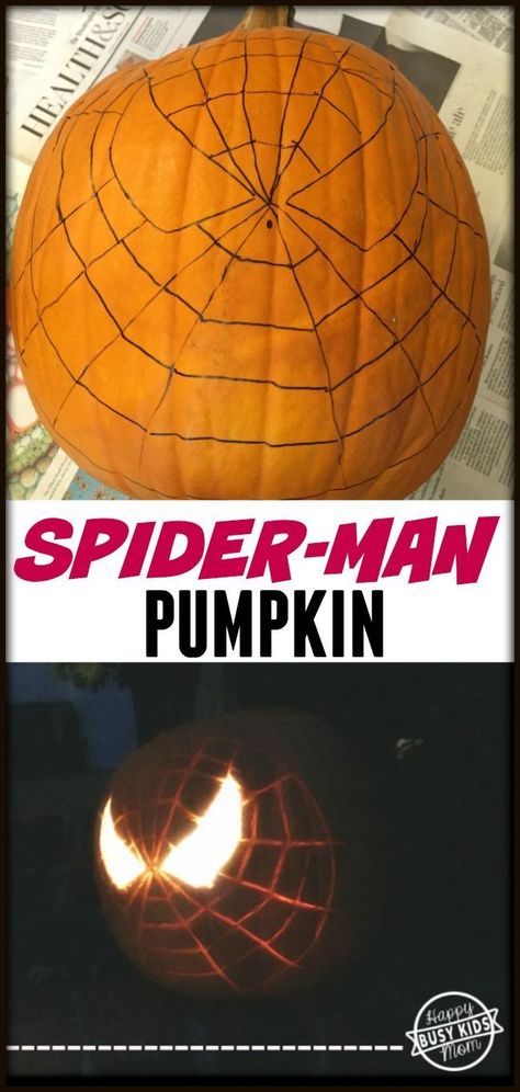 How to carve a spider-man pumpkin #pumpkin #pumpkincarving #spidermanpumpkin #halloween #halloweencrafts #spidermancrafts #pumpkin Pumpkin Spiderman, Spider Man Pumpkin, Kids Pumpkin Carving, Spiderman Pumpkin, Pumpkin Learning, Pumpkin Idea, Pumkin Carving, Easy Pumpkin Carving, Pumpkin Carving Designs