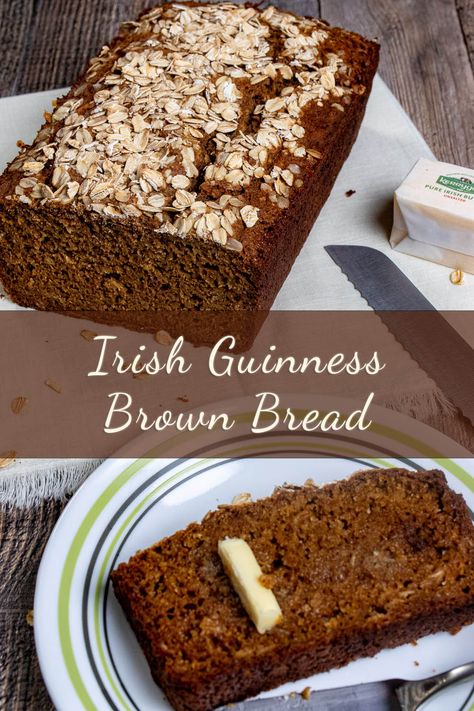 Irish Bread Recipe, Guinness Bread Recipes, Guinness Bread, Irish Brown Bread Recipe Traditional, Guiness Irish Soda Bread, Guinness Soda Bread Irish, Guiness Sourdough Bread, Irish Guinness Brown Bread Ina Garten, Guiness Bread