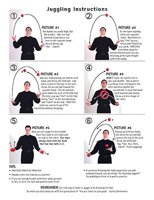 Juggling Instructions  World Juggler's Day is June 19 How To Juggle, Hobbies For Couples, Circus Performers, Circus Art, Instructional Design, 7 Habits, Skills To Learn, Girl Guides, Physical Education