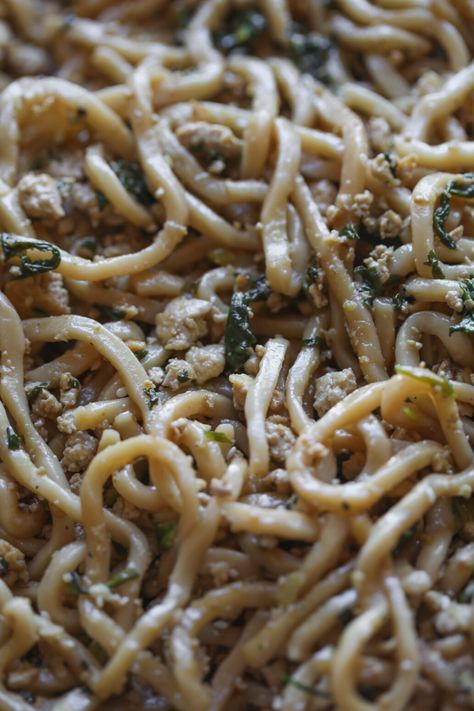 Thai Wheat Noodles, Wheat Noodles, Tofu Stir Fry, Stir Fry Noodles, Sesame Sauce, Spinach Leaves, Bean Curd, Quick Weeknight Meals, Trader Joe