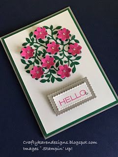 Stampin Up Vine Design, Wedding Advice Jar, Colour Challenge, Handcrafted Cards, Hello Cards, Vine Design, Floral Image, Design Stamps, Stamping Up Cards