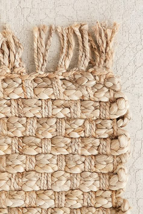 Slide View: 3: Woven Natural Jute Rug Natural Jute Rug, Jute Rugs, Carpet Styles, Diy Carpet, Diy Rug, Balcony Ideas, Rag Rug, Jute Rug, Carpet Runner