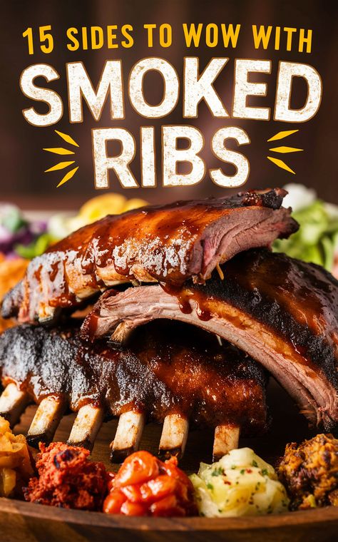 🔥🍖 Elevate your BBQ game with these mouthwatering side dishes for smoked ribs! #BBQ #SmokedRibs #DeliciousEats Smoked Tri Tip Side Dishes, Side Dishes For Smoked Meat, Smoked Ribs Side Dishes, Bbq Ribs Side Dishes, Bbq Ribs Meal Sides Dishes, Bbq Ribs Sides Dishes, Bbq Ribs Sides, Grilled Watermelon Salad, 321 Smoked Ribs