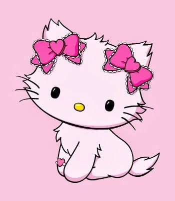 Pink bow Kitty Hello Kitty Tattoos, Charmmy Kitty, Images Disney, Images Kawaii, Kitty Images, Hello Kitty Characters, Hello Kit, Kitty Drawing, Hello Kitty Drawing