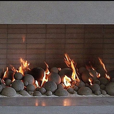 Ceramic Fireplace Balls - Custom Fire Pit Design, Ceramic Fire Balls Fireplace Ceramic Balls, Ceramic Fire Balls Fireplace, Fire Balls Fireplace, Fireplace With Balls, Fire Balls For Fireplace, Gas Fireplace Insert Ideas, Fireplace Balls, Ceramic Fire Balls, Fireplace Aesthetic