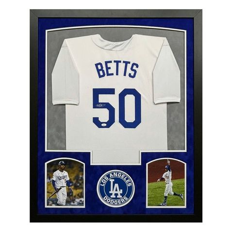 ∀ Mookie Betts Signed Los Angeles White Custom Suede Matte Framed Baseball Jersey: Vendor: rochestersports Type: Price: 689.99 Mookie Betts Signed Los Angeles White Custom Suede Matte Framed Baseball Jersey 📌 shrsl.com/4fuj5 📌 #CardCollecting #CardShow #SportsCards #CollectorLife #VintageCards Framed Jersey, Cave Wall, Mookie Betts, Sports Jerseys, Acrylic Letters, Sports Collectibles, Los Angeles Dodgers, Sports Cards, Baseball Jersey