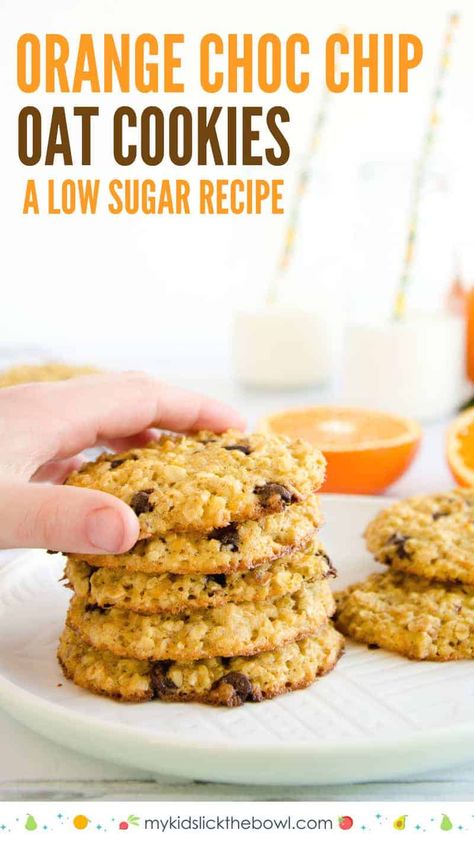 Oat Cookies Healthy, Healthy Easy Recipe, Quick Recipe Videos, Cookies Healthy, Oat Cookies, Low Sugar Recipes, No Sugar Foods, Orange Recipes, Healthy Easy