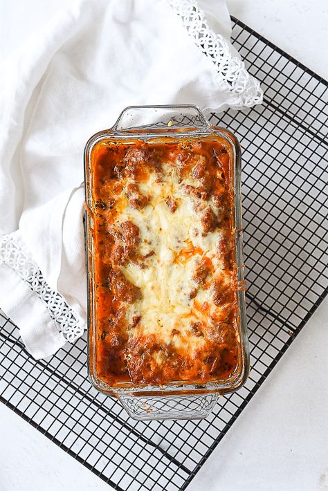 Small Batch Lasagna for Two | Recipe by Leigh Anne Wilkes Lasagna Recipe For 2, Small Batch Lasagna, Small Lasagna Recipe, Small Lasagna, Lasange Recipe, Lasagna For Two, Easy Cheap Dinner Ideas, Batch Meals, Cheap Dinner Ideas