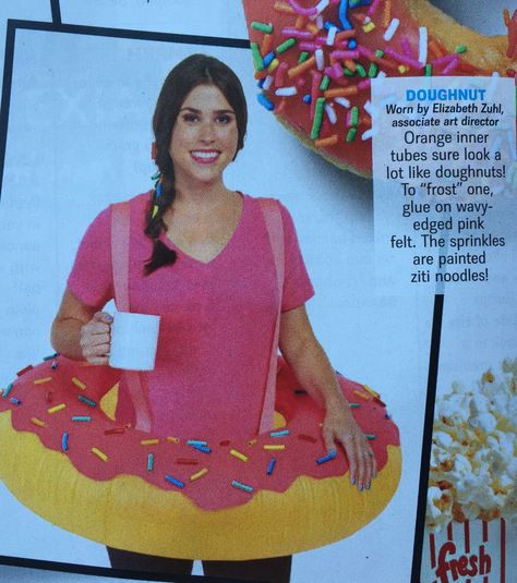 Doughnut costume Doughnut Costume, Donut Costume, Running Costumes, Costume Diy, Rachael Ray, Inner Tubes, Diy Halloween Costumes, Diy Costumes, Costume Halloween