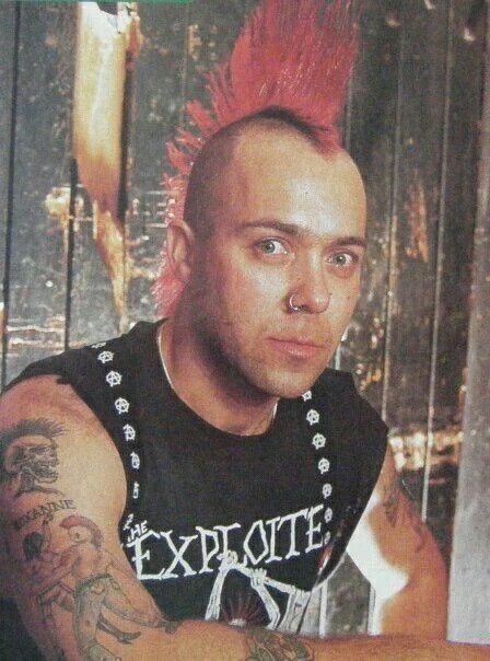 Wattie Buchan (b.1957 Edinburgh) Lead vocalist with The Exploited. Years active 1979 - present. Wattie Buchan, The Exploited, Shave Your Head, Punk Boy, 80s Punk, Crust Punk, Mohawks, Punk Rock Bands, Hardcore Punk