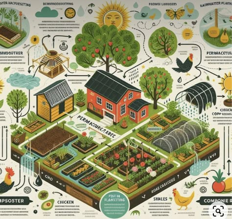 Permaculture Principles, Organizing Life, Passive Solar Design, Farm Plans, Farm Layout, Vegetable Garden Planning, Permaculture Gardening, Permaculture Design, Farm Design