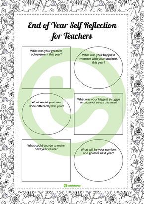 Teaching Resource: A self reflection worksheet for teachers to use at the end of the school year. Self Reflection Worksheet, School Counselor Posters, Reflection Worksheet, Counselor Posters, Professional Development Activities, Teacher Reflection, Year Reflection, Teacher Morale, Teacher Leader