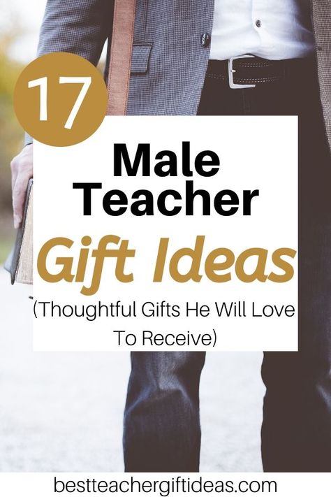 Need the perfect teachers gift for a male teacher? Find easy and cheap teacher gift ideas for men. #maleteacher #maleteachergift #teachersgift #teachersdaygift #teacherappreciationgif #teachersgiftformaleteacher Teacher Gifts Men, Teacher Appreciation Gift Ideas For Men, Inexpensive Gifts For Teachers, End Of Year Teacher Gifts For Men, Men Teacher Appreciation Gifts, Teacher Appreciation Gifts Male, Guy Teacher Gifts, Teacher Birthday Gifts Ideas, Teacher Appreciation Gifts For Men Teachers