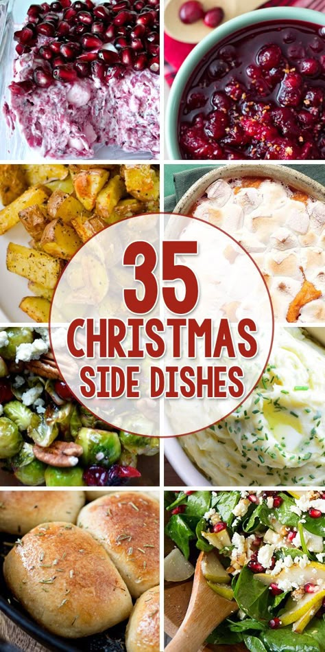 35 Side Dishes that are Perfect for Christmas Dinner! Christmas Dinner Sides, Christmas Side, Christmas Sides, Christmas Side Dishes, Christmas Dinner Menu, Christmas Eve Dinner, Xmas Dinner, Holiday Eating, Dinner Side Dishes