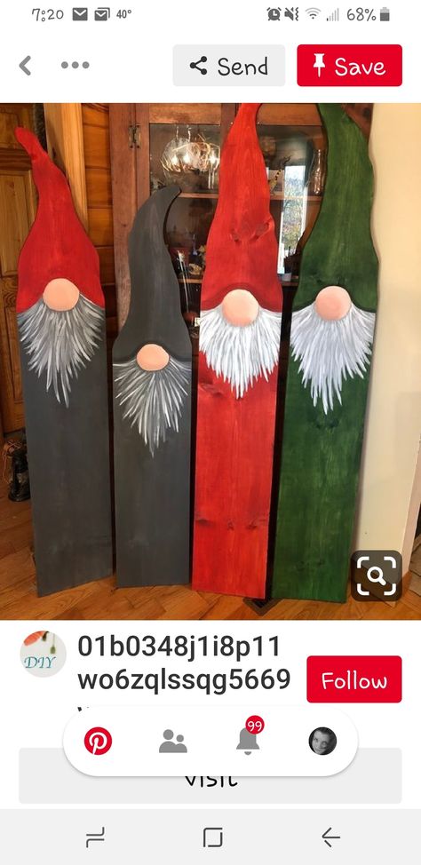 Picket Fence Gnomes, What To Do With Old Fence Pickets, Halloween Fence Post Crafts, Fence Picket Christmas Crafts, Christmas Picket Fence Ideas, Money Snowman, Fence Picket Projects, Picket Fence Crafts, Porch Boards