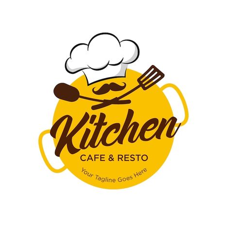 Recipe Logo Design, Culinary Logo Design Ideas, Kitchen Logo Design Branding, Food Catering Logo, Restaurant Logos Design, Restaurant Logo Design Branding, Logo Food Design, Logo Design For Restaurant, Food Business Logo