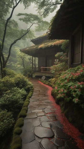 A path leading to a japanese garden | Premium Photo #Freepik #photo #landscaping #tranquil-scene #kyoto #tranquility Japanese Garden Plants, Kyoto Garden, Japanese Garden, Vector Photo, House Inspiration, Premium Photo, Garden Plants, Kyoto, Landscaping