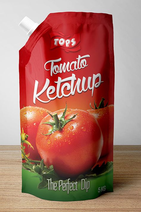 Tomato Ketchup Packaging Design Tomato Packaging Design, Ketchup Packaging Design, Tomato Sauce Packaging, Sun Packaging, Tomato Packaging, Ketchup Packaging, Tea Pouch, Label Ideas, Digital Marketing Design