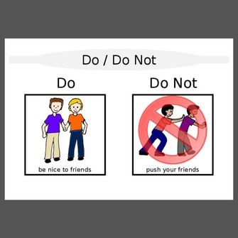 Do / Do Not Behavior Supports, Powerpoint Format, Cue Cards, Self Regulation, Kids Behavior, Social Stories, Behavior Management, Teacher Hacks, Social Skills