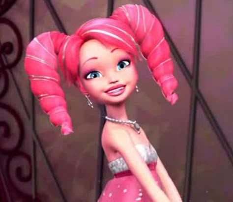 Barbie Fashion Fairytale Icons, Barbie Fashion Fairytale, Barbie A Fashion Fairytale, Pink Characters, Animated Women, Pinky Pinky, 2000s Barbie, Fairytale Characters, Fashion Fairytale