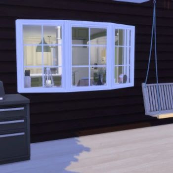 Sims 4 Farmhouse, Sink Window, Barn Door Console, Kitchen Sink Window, Farmhouse Mirrors, Window Ledge, Sims 4 Cc Furniture, Hallway Table, Small Tray