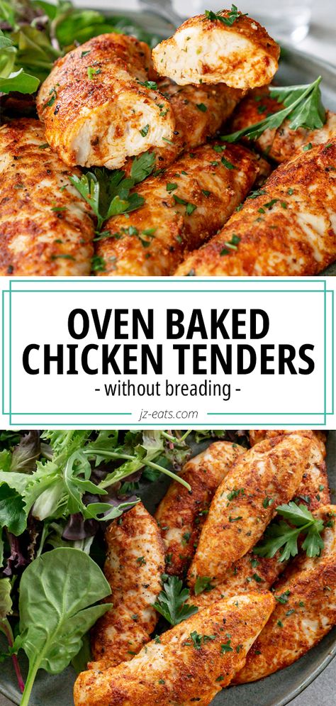 Chicken Recipes With Tenderloins, Easy Healthy Chicken Tenderloin Recipes, Easy Oven Chicken Recipes Healthy, Best Baked Chicken Tenderloins, Healthy Oven Chicken Recipes, Chicken Tenderloin Baked Recipes, Bakes Chicken Tenders, Baked Tenders Chicken, Baked Chicken Recipes Tenderloins