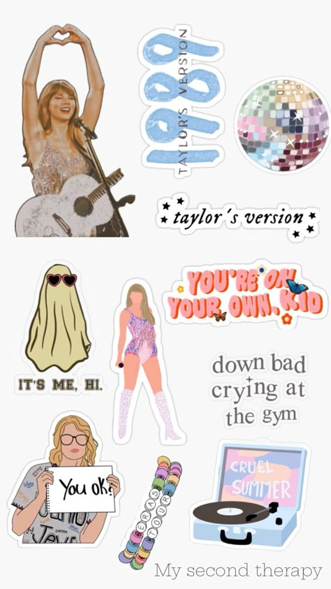 Swiftie Party, Sticker Small Business, Polaroid Diy, Swiftie Aesthetic, Taylor Swift Birthday Party, Taylor Swift Stickers, Taylor Swift Art, Taylor Swift Fotos, Cricut Stickers