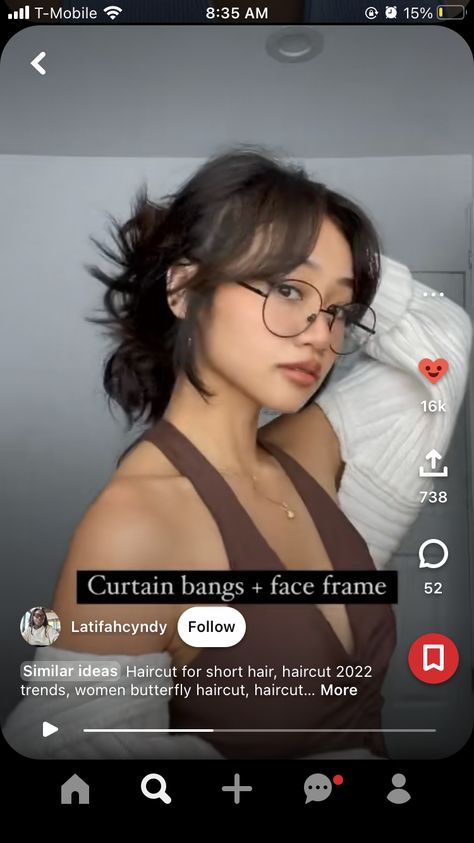 Wispy Curtain Bangs With Glasses, Curtain Bangs Glasses Round Face, Alt Curtain Bangs, Face Framing Curtain Bangs On Short Hair, Wispy Bangs Short Hair Round Faces, Short Hair Curtain Bangs Round Face, Curtain Bangs Glasses, Curtain Bangs With Glasses, Loose Curls Long Hair