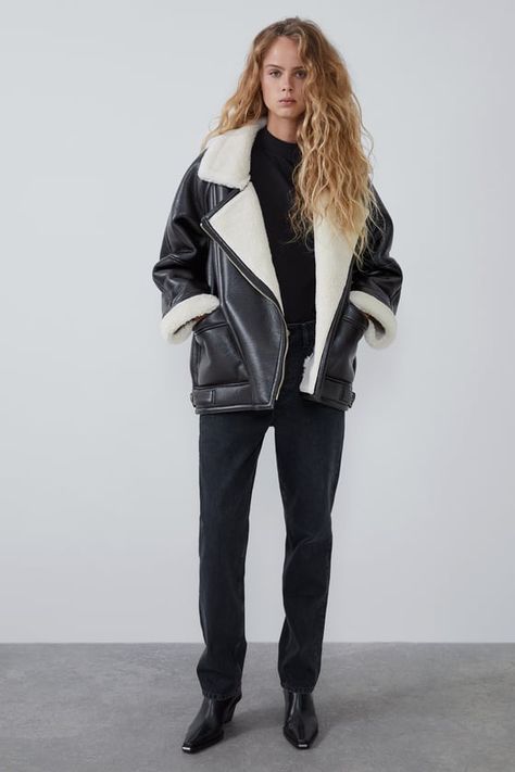 Women´s Coats | New Collection Online | ZARA Canada Roll Neck Top, Mango Outlet, Aviator Jackets, Suede Skirt, Oversized Coat, Line Jackets, Faux Leather Jackets, Biker Jacket, Coats For Women