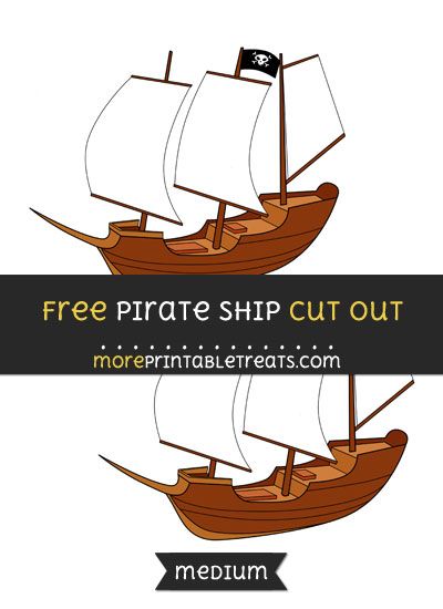 Free Pirate Ship Cut Out - Medium Size Printable Pirate Ship Template Free Printable, Pirate Themed Birthday Party, Pirate Themed Birthday, Computer Paper, Pirate Theme, Pirate Party, Templates Printable Free, Pirate Ship, Paper Cutout