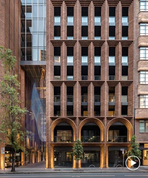 Koichi Takada, Brick Archway, Hotel Facade, Brick Arch, Architecture Building Design, Brick Architecture, Apartment Architecture, Brick Facade, Commercial Architecture