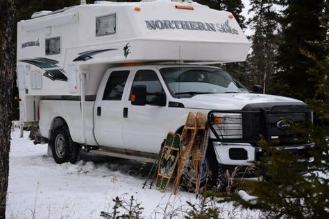 Camping Truck, Winter Truck, Whisky Jack, Skylight Covering, Canadian Things, Truck Campers, Trailer Life, Camping Destinations, Camper Living