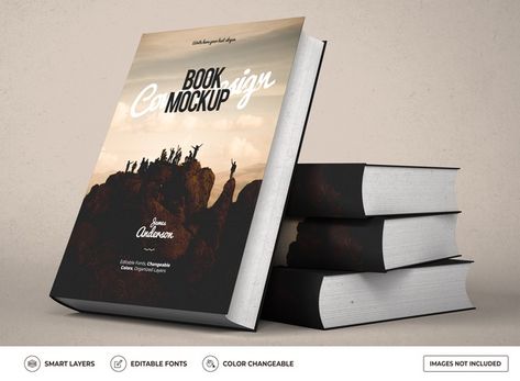 Realistic hardcover book mockup design | Premium Psd #Freepik #psd #mockup #cover #books #design Spiral Book Binding, Free Handwritten Fonts, Book Cover Mockup, Book Mockup, Books Design, Ebook Cover Design, Cover Books, Book Cover Template, Book Promotion